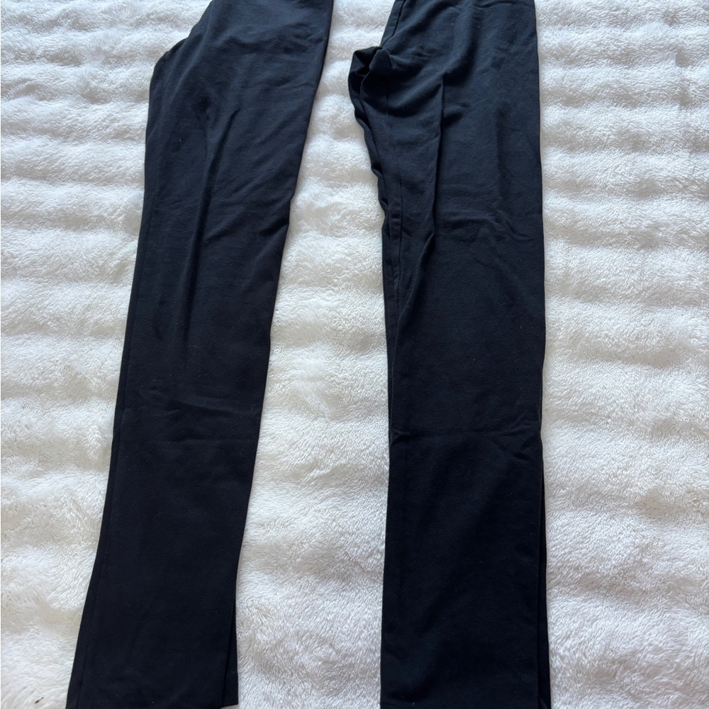 2-Set Black Straight-Leg Leggings